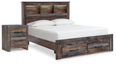 J&M Furniture - Ashley Furniture - Drystan Full Bookcase Storage Bed and Nightstand - Full Bookcase Storage Bed and Nightstand - B211B122