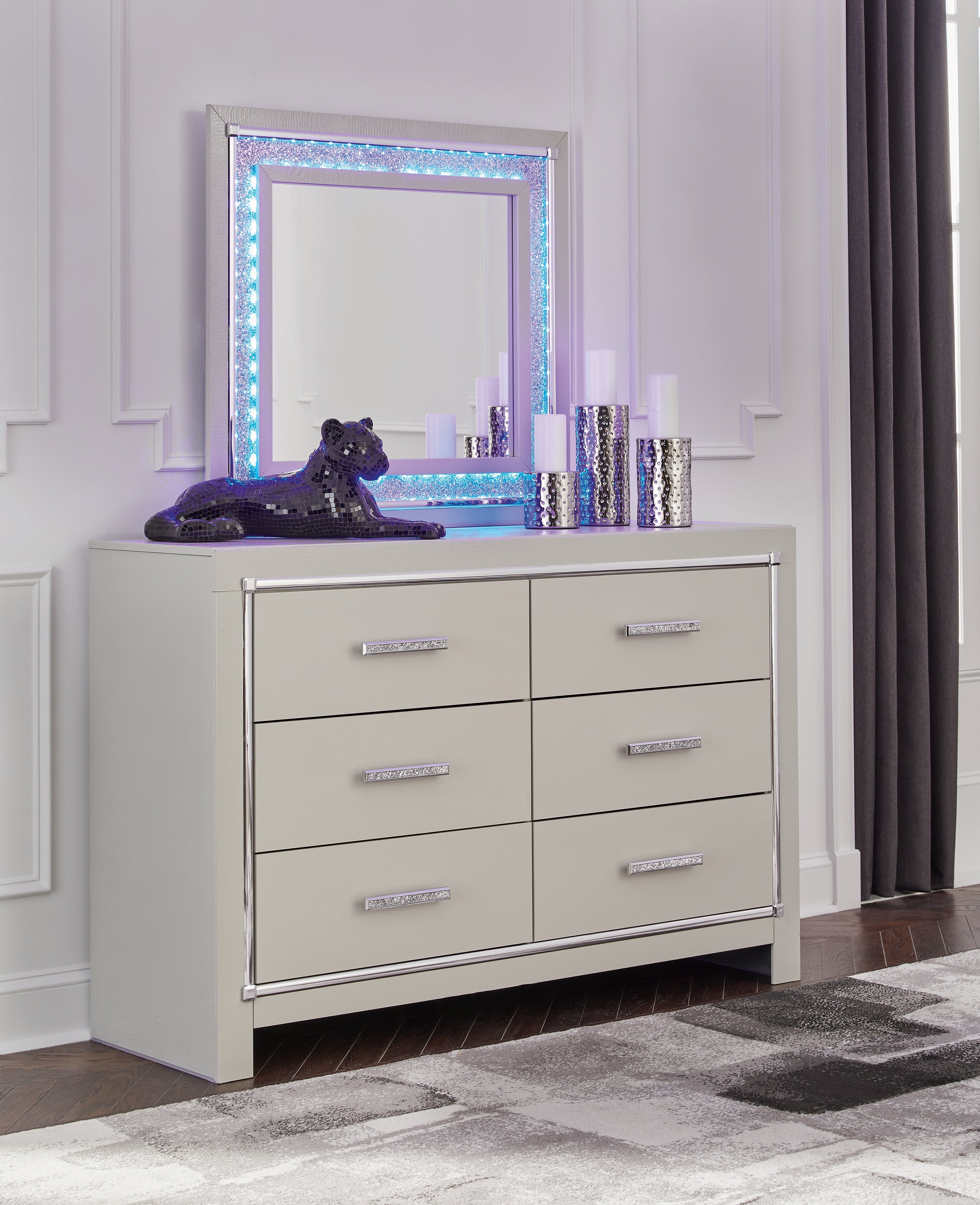 J&M Furniture - Ashley Furniture - Zyniden Dresser and Mirror - Dresser and Mirror - B2114B1
