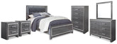 J&M Furniture - Ashley Furniture - Lodanna Queen Panel Bed, Dresser, Mirror, Chest and 2 Nightstands - Queen Panel Bed, Dresser, Mirror, Chest and 2 Nightstands - B214B49