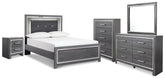 J&M Furniture - Ashley Furniture - Lodanna Full Panel Bed, Dresser, Mirror, Chest and Nightstand - Full Panel Bed, Dresser, Mirror, Chest and Nightstand - B214B51