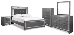 J&M Furniture - Ashley Furniture - Lodanna Full Panel Bed, Dresser, Mirror, Chest and Nightstand - Full Panel Bed, Dresser, Mirror, Chest and Nightstand - B214B51