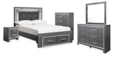 J&M Furniture - Ashley Furniture - Lodanna Full Storage Bed, Dresser, Mirror, Chest and Nightstand - Full Storage Bed, Dresser, Mirror, Chest and Nightstand - B214B59