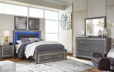 J&M Furniture - Ashley Furniture - Lodanna Queen Storage Bed, Dresser, Mirror and 2 Nightstands - Queen Storage Bed, Dresser, Mirror and 2 Nightstands - B214B40