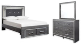J&M Furniture - Ashley Furniture - Lodanna Full Storage Bed, Dresser and Mirror - Full Storage Bed, Dresser and Mirror - B214B9