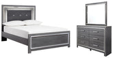 J&M Furniture - Ashley Furniture - Lodanna Full Panel Bed, Dresser and Mirror - Full Panel Bed, Dresser and Mirror - B214B8