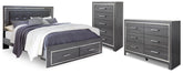 J&M Furniture - Ashley Furniture - Lodanna King Storage Bed, Dresser and Chest - King Storage Bed, Dresser and Chest - B214B57