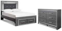 J&M Furniture - Ashley Furniture - Lodanna Full Panel Storage Bed and Dresser - Full Panel Storage Bed and Dresser - B214B48
