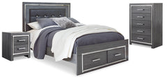 J&M Furniture - Ashley Furniture - Lodanna Queen Storage Bed, Chest and Nightstand - Queen Storage Bed, Chest and Nightstand - B214B41