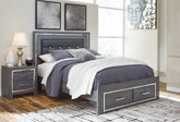 J&M Furniture - Ashley Furniture - Lodanna Queen Storage Bed and Nightstand - Queen Storage Bed and Nightstand - B214B44