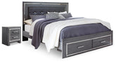 J&M Furniture - Ashley Furniture - Lodanna King Storage Bed and Nightstand - King Storage Bed and Nightstand - B214B61