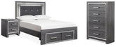 J&M Furniture - Ashley Furniture - Lodanna Full Storage Bed, Chest and Nightstand - Full Storage Bed, Chest and Nightstand - B214B46
