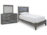 J&M Furniture - Ashley Furniture - Baystorm Twin Panel Bed, Dresser and Mirror - Twin Panel Bed, Dresser and Mirror - B221B68