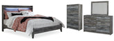J&M Furniture - Ashley Furniture - Baystorm King Panel Bed, Dresser, Mirror and Chest - King Panel Bed, Dresser, Mirror and Chest - B221B52