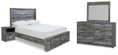 J&M Furniture - Ashley Furniture - Baystorm Full Storage Bed, Dresser, Mirror and Nightstand - Full Storage Bed, Dresser, Mirror and Nightstand - B221B90