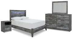 J&M Furniture - Ashley Furniture - Baystorm Full Panel Bed, Dresser, Mirror and Nightstand - Full Panel Bed, Dresser, Mirror and Nightstand - B221B18