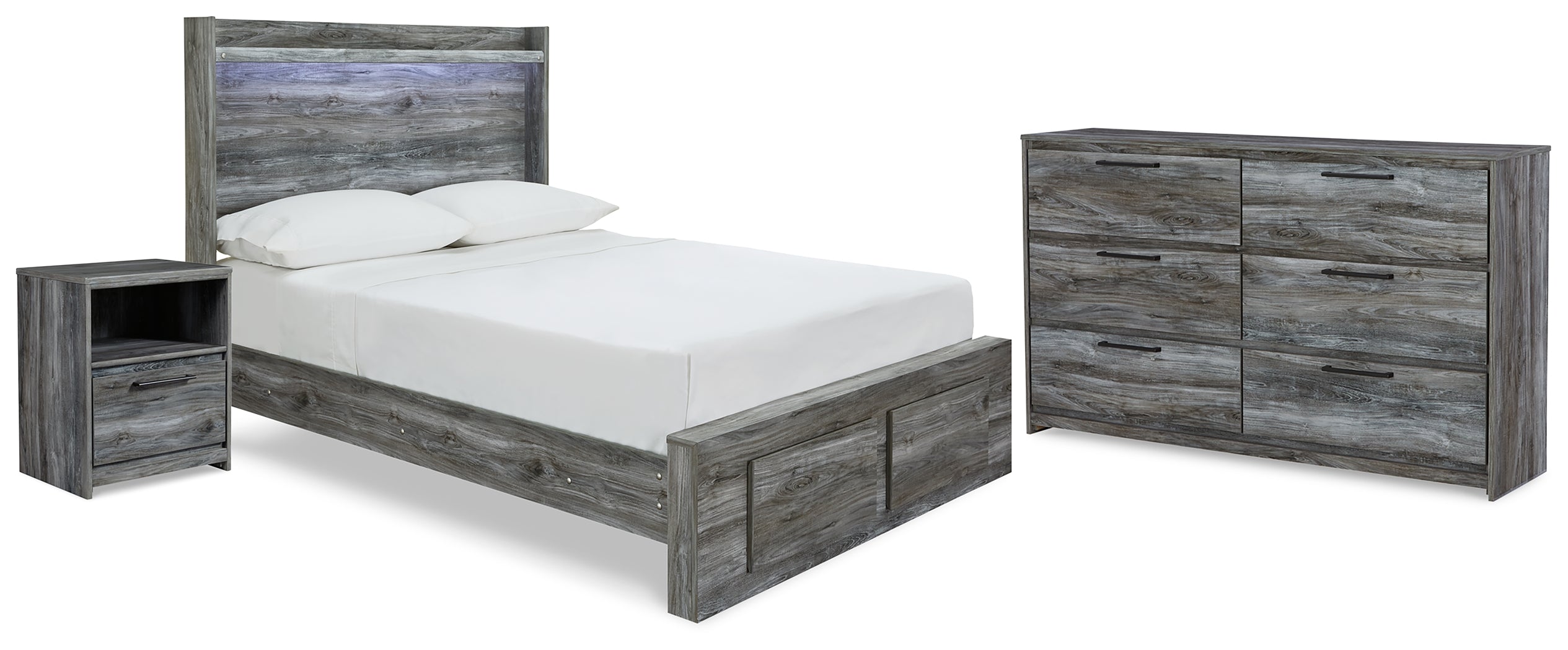 J&M Furniture - Ashley Furniture - Baystorm Full Panel Storage Bed, Dresser and Nightstand - Full Panel Storage Bed, Dresser and Nightstand - B221B58