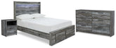 J&M Furniture - Ashley Furniture - Baystorm Full Panel Storage Bed, Dresser and Nightstand - Full Panel Storage Bed, Dresser and Nightstand - B221B58