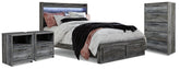 J&M Furniture - Ashley Furniture - Baystorm King Panel Storage Bed, Chest and 2 Nightstands - King Panel Storage Bed, Chest and 2 Nightstands - B221B97