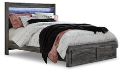 Baystorm Queen Panel Storage Bed and 2 Nightstands