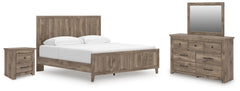 J&M Furniture - Ashley Furniture - Rusticott King Panel Bed, Dresser, Mirror and Nightstand - King Panel Bed, Dresser, Mirror and Nightstand - PCB2260B11