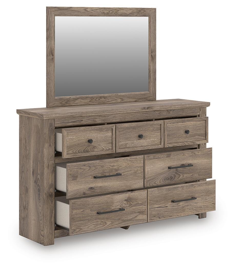 J&M Furniture - Ashley Furniture - Rusticott Dresser and Mirror - Dresser and Mirror - PCB2260B1