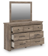 J&M Furniture - Ashley Furniture - Rusticott Dresser and Mirror - Dresser and Mirror - PCB2260B1