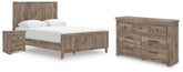 J&M Furniture - Ashley Furniture - Rusticott Queen Panel Bed, Dresser and Nightstand - Queen Panel Bed, Dresser and Nightstand - PCB2260B10