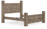 J&M Furniture - Ashley Furniture - Rusticott King Poster Bed - King Poster Bed - PCB2260B7