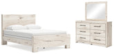J&M Furniture - Ashley Furniture - Lawroy Queen Panel Bed, Dresser and Mirror - Queen Panel Bed, Dresser and Mirror - B2310B3