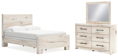 J&M Furniture - Ashley Furniture - Lawroy Full Panel Bed, Dresser and Mirror - Full Panel Bed, Dresser and Mirror - B2310B18