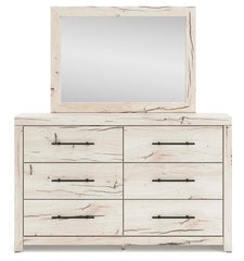 Lawroy King Panel Bed, Dresser, Mirror, Chest and Nightstand