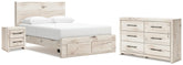 J&M Furniture - Ashley Furniture - Lawroy Queen Storage Bed, Dresser and Nightstand - Queen Storage Bed, Dresser and Nightstand - B2310B38