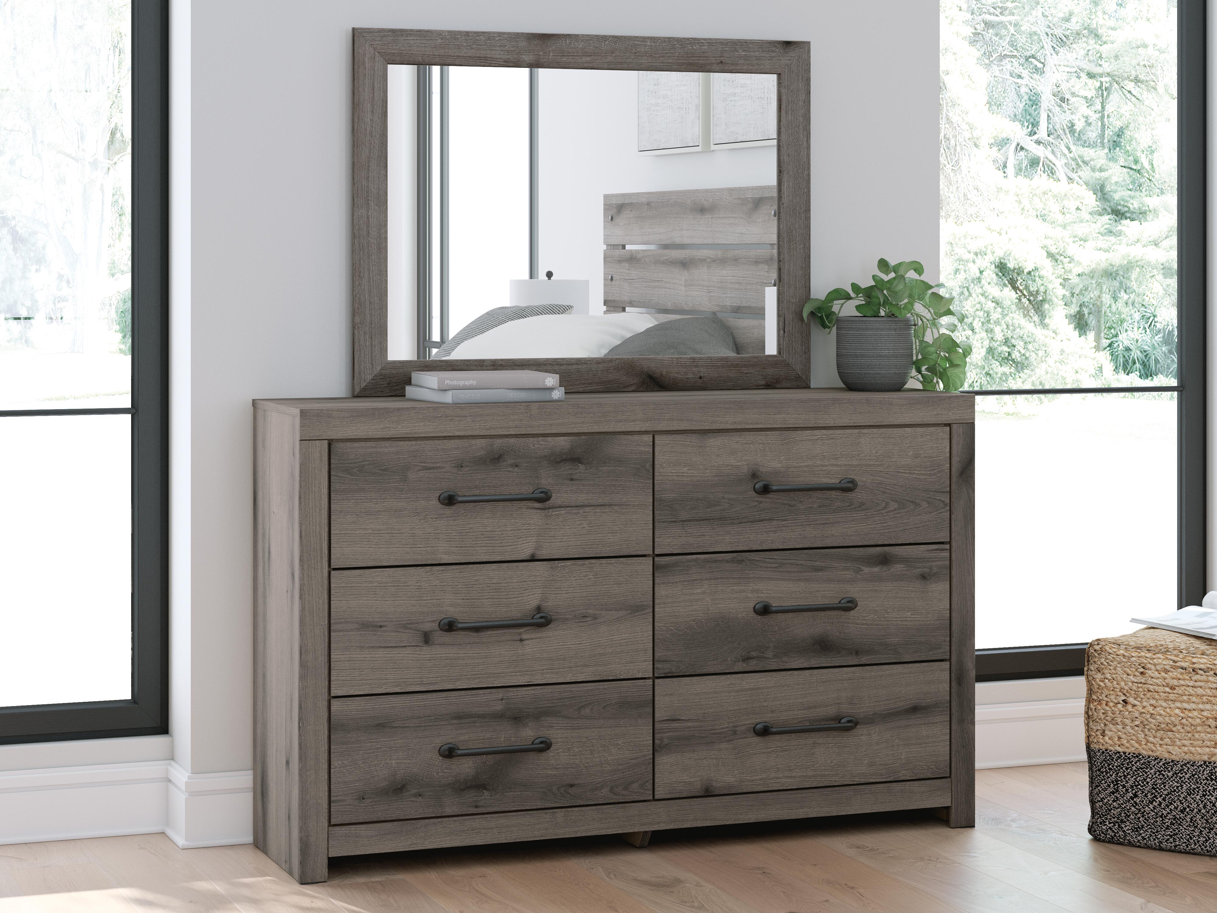 J&M Furniture - Ashley Furniture - Graystorm Dresser and Mirror - Dresser and Mirror - PCB2405B1