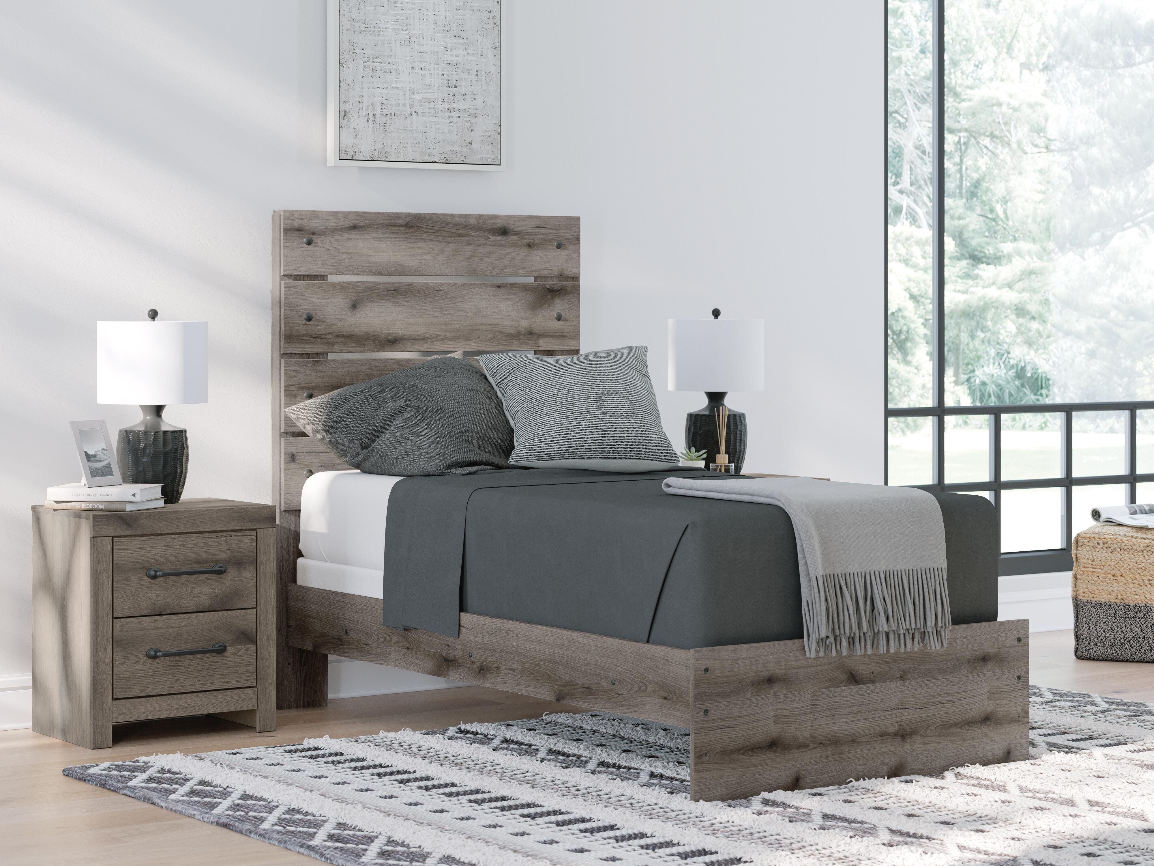 J&M Furniture - Ashley Furniture - Graystorm Twin Panel Bed - Twin Panel Bed - PCB2405B12