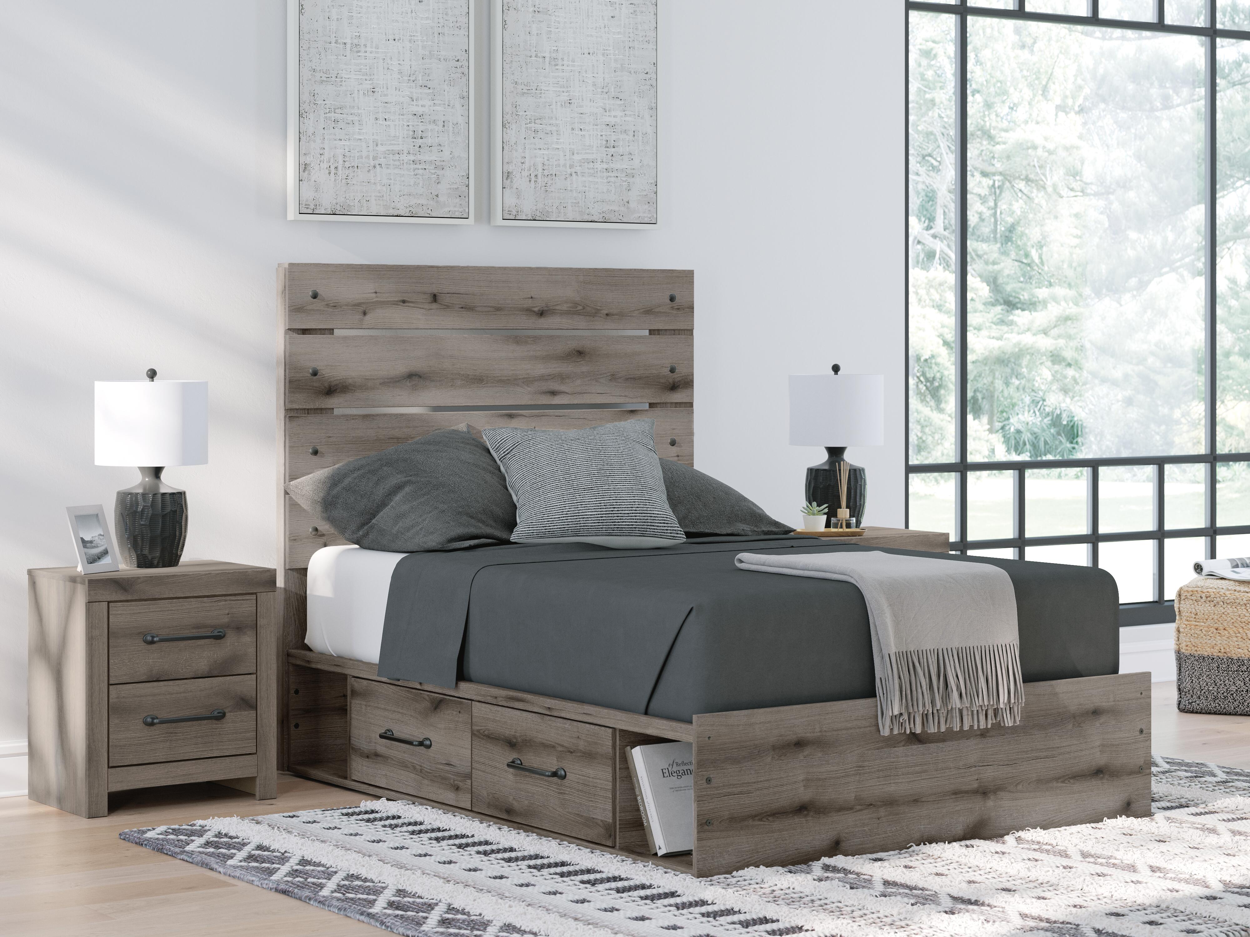 J&M Furniture - Ashley Furniture - Graystorm Full Panel Storage Bed - Full Panel Storage Bed - PCB2405B16