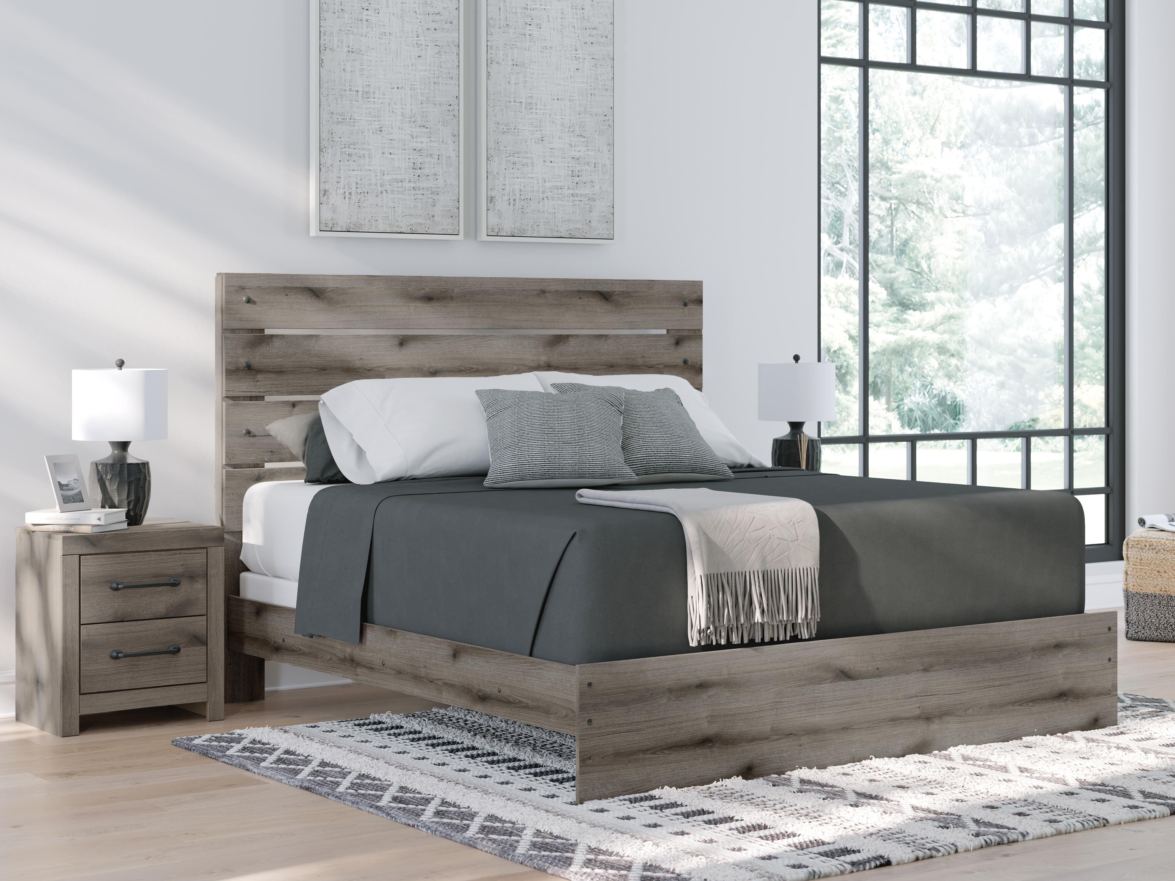 J&M Furniture - Ashley Furniture - Graystorm King Panel Bed - King Panel Bed - PCB2405B8