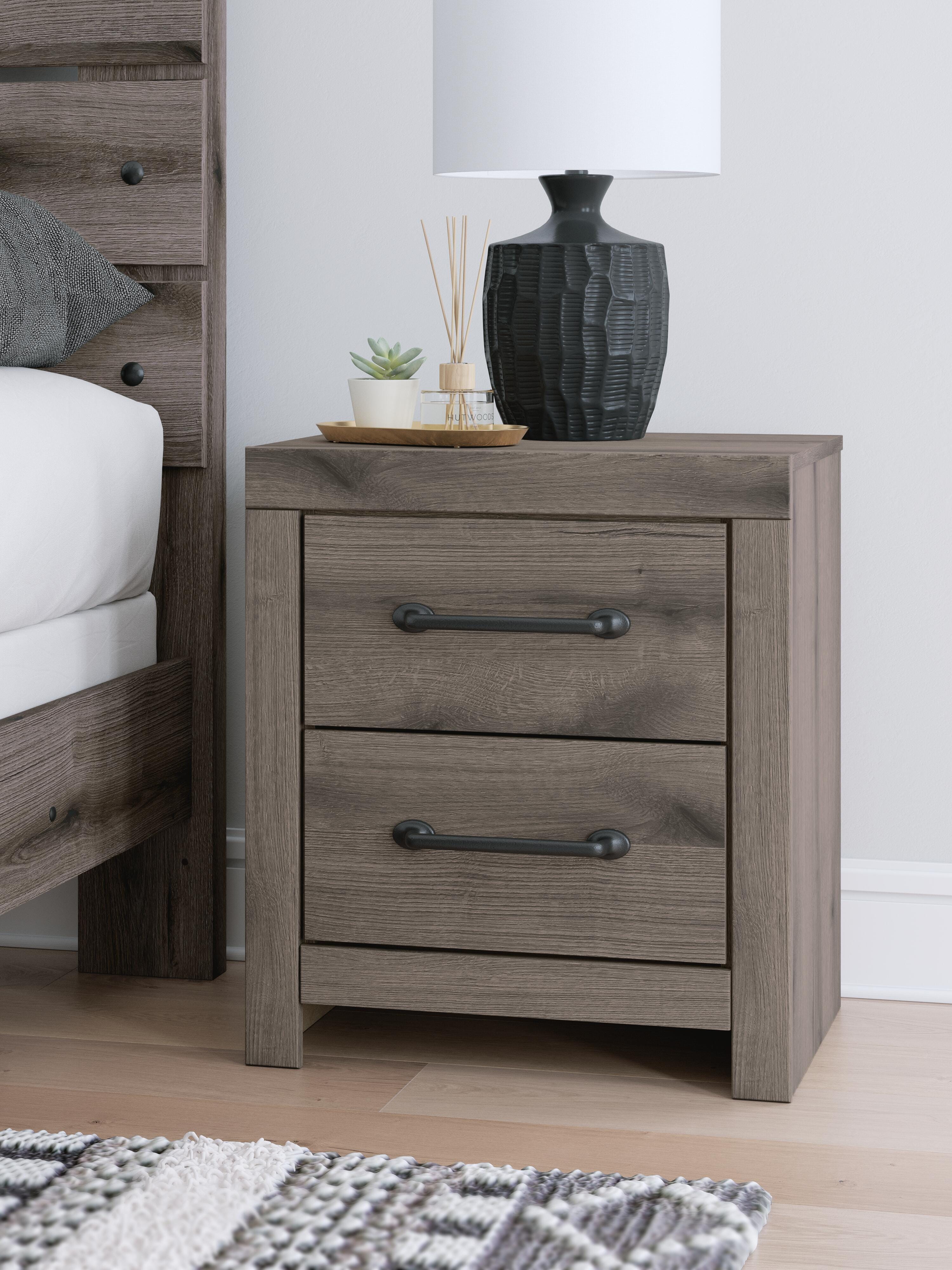J&M Furniture - Ashley Furniture - Graystorm Nightstand - Two Drawer Night Stand - PCB2405-92