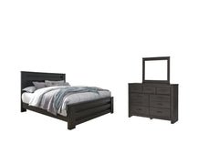 J&M Furniture - Ashley Furniture - Brinxton King Panel Bed, Dresser and Mirror - King Panel Bed, Dresser and Mirror - B249B20