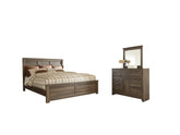 J&M Furniture - Ashley Furniture - Juararo Queen Panel Bed, Dresser and Mirror - Queen Panel Bed, Dresser and Mirror - B251B7