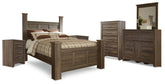 J&M Furniture - Ashley Furniture - Juararo Queen Poster Bed, Dresser, Mirror, Chest and 2 Nightstands - Queen Poster Bed, Dresser, Mirror, Chest and 2 Nightstands - B251B26