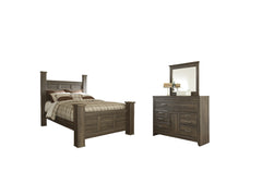J&M Furniture - Ashley Furniture - Juararo Queen Poster Bed, Dresser and Mirror - Queen Poster Bed, Dresser and Mirror - B251B2