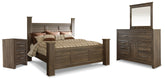 J&M Furniture - Ashley Furniture - Juararo King Poster Bed, Dresser, Mirror and Nightstand - King Poster Bed, Dresser, Mirror and Nightstand - B251B24
