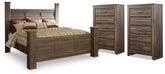 J&M Furniture - Ashley Furniture - Juararo King Poster Bed and 2 Chests - King Poster Bed and 2 Chests - B251B49