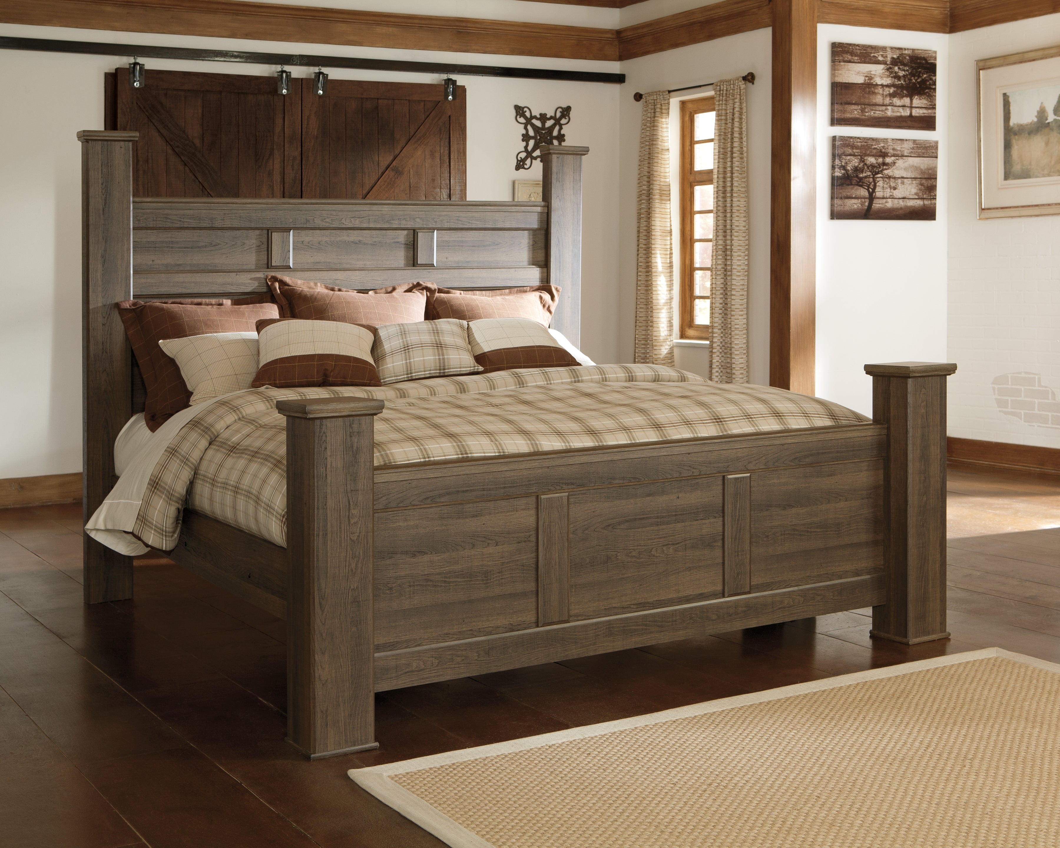 J&M Furniture - Ashley Furniture - Juararo King Poster Bed - King Poster Bed - B251B10