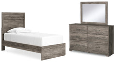 J&M Furniture - Ashley Furniture - Ralinksi Twin Panel Bed, Dresser and Mirror - Twin Panel Bed, Dresser and Mirror - B2587B12