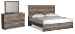 J&M Furniture - Ashley Furniture - Ralinksi King Panel Bed, Dresser and Mirror - King Panel Bed, Dresser and Mirror - B2587B13