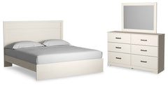 J&M Furniture - Ashley Furniture - Stelsie King Panel Bed, Dresser and Mirror - King Panel Bed, Dresser and Mirror - B2588B14