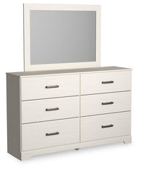 Stelsie King Panel Bed, Dresser, Mirror and Nightstand