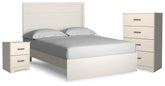 J&M Furniture - Ashley Furniture - Stelsie Queen Panel Bed, Chest and Nightstand - Queen Panel Bed, Chest and Nightstand - B2588B16