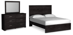 J&M Furniture - Ashley Furniture - Belachime Queen Panel Bed, Dresser and Mirror - Queen Panel Bed, Dresser and Mirror - B2589B3